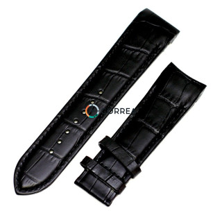 Ремешок кожаный для часов Tissot черный RT-007